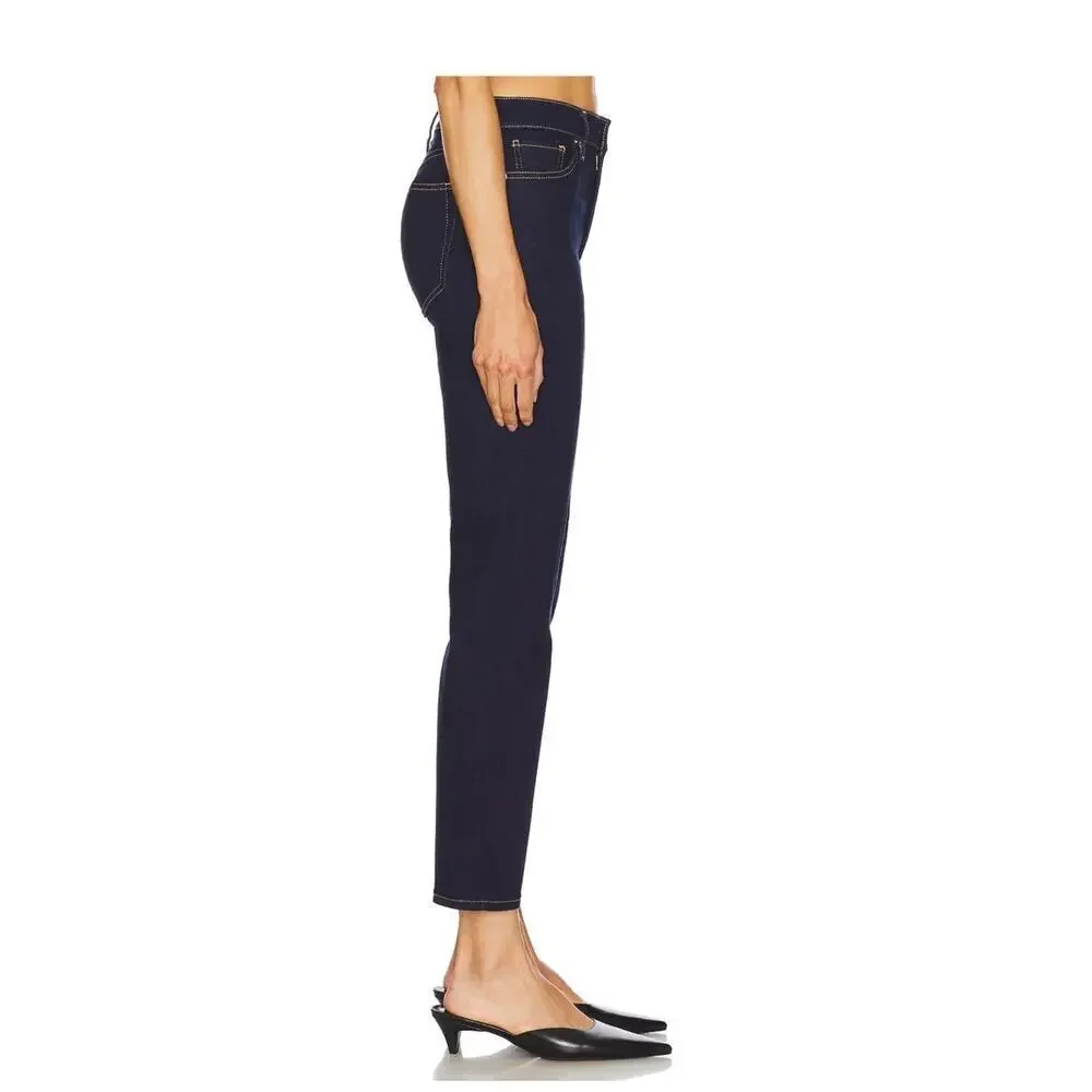 NWT Frame le sleek straight leg dark blue jeans Stargirl size 27